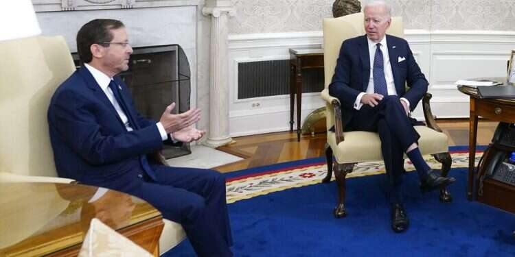 Herzog warns Biden of mounting Iran challenge in Ukraine, region