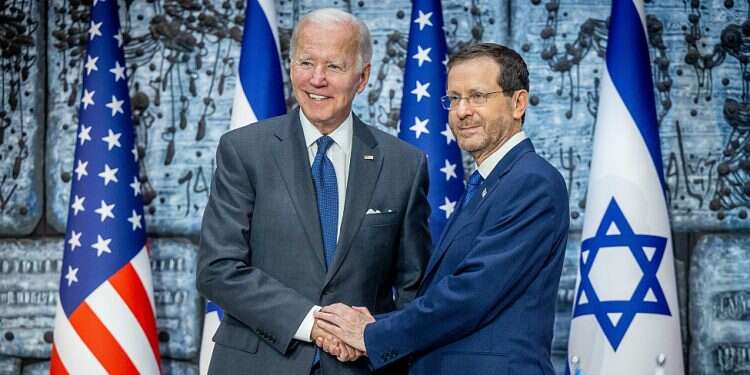 US President Joe Biden and Israeli President Isaac Herzog Herzog to travel to US at Biden's invitation