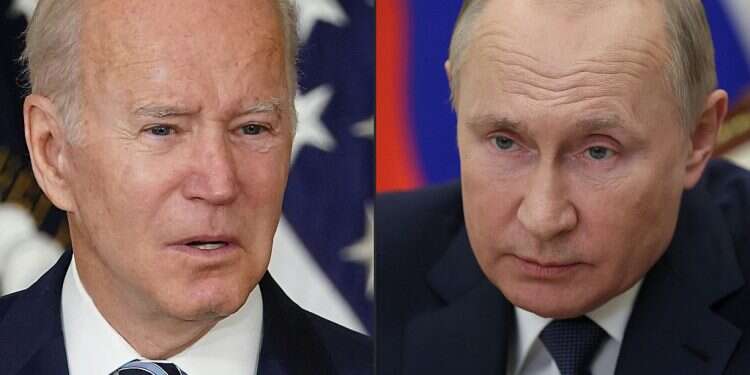 Combination of file pictures of United States President Joe Biden and Russian President Vladimir Putin Biden: I don't think Putin will use nuclear weapon
