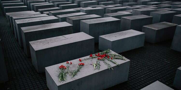 The Holocaust memorial in Berlin, Germany German politician condemned for dancing on Holocaust memorial