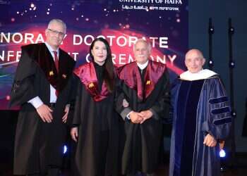 Famed architect, artist receive honorary doctorates from Haifa University