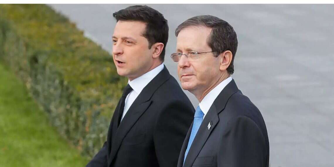 Ukrainian President Volodymyr Zelenskyy and Israeli President Isaac Herzog Zelenskyy speaks to Herzog, extends condolences over Jerusalem attacks