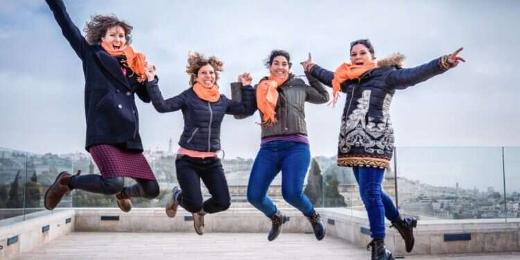 A group shot of Momentum participants during their December 2019 visit to Israel Momentum launches first social networking app for Jewish women