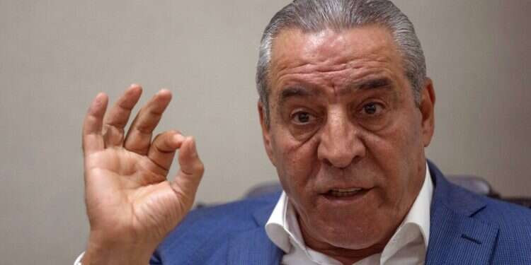 Newly appointed secretary general of the Executive Committee of the Palestine Liberation Organization, PLO, Hussein al-Sheikh on June 13, 2022 Close aide curses Palestinian leader in leaked audio