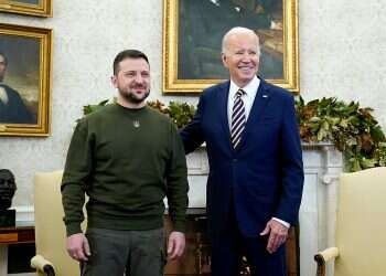 President Joe Biden meets with Ukrainian President Volodymyr Zelenskyy in the Oval Office of the White House, Wednesday, Dec. 21, 2022, in Washington 'No compromises' in path to peace, Zelenskyy says in White House visit