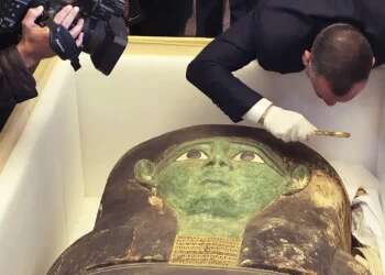 Looted ancient sarcophagus returned to Egypt