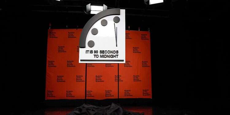 'Doomsday clock' reaches 90 seconds to midnight