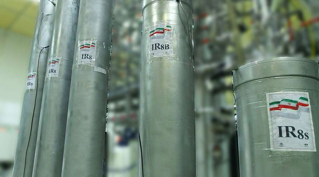 A file handout picture released by Iran's Atomic Energy of Organization on November 4, 2019, shows the atomic enrichment facilities West grapples with new reality of Iran having fuel for 'several' bombs
