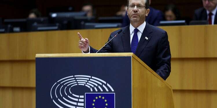 Ahead of Holocaust day, Israeli president makes historic address to EU parliament