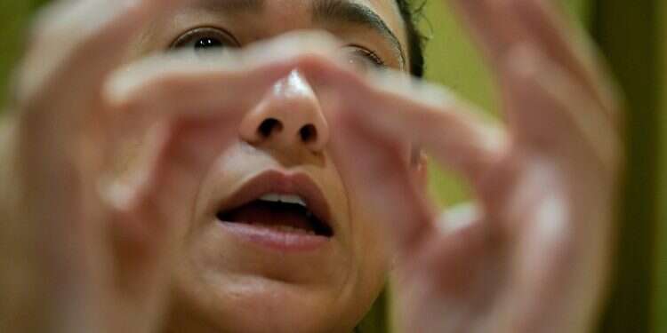 Dr. Reham Awwad, a surgeon and co-founder of Restore FGM, explains surgeries performed at her clinic for women suffering from the consequences of genital cutting, in Cairo, Egypt, on September 25, 2022 After their genitals were cut, some Egyptian women search for healing