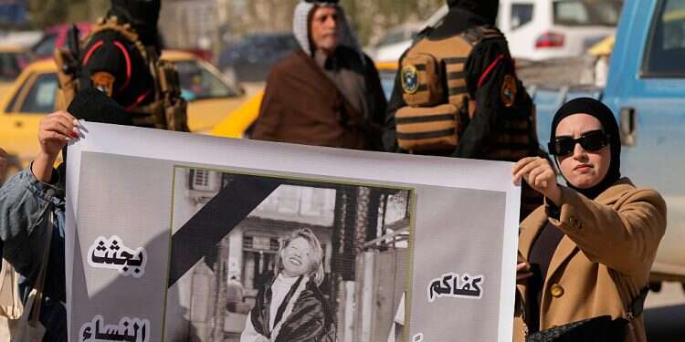 Iraqi women protest 'honor killings' after YouTube star is killed