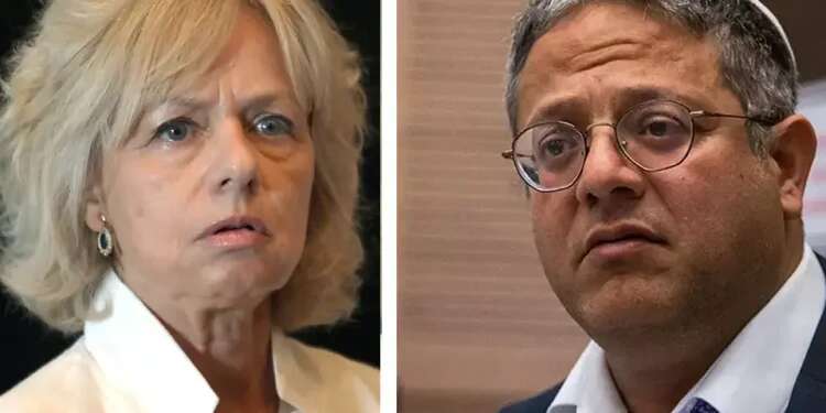 Attorney General Gali Baharav-Miara and National Security Minister Itamar Ben-Gvir Ben-Gvir calls for dismissal of attorney general