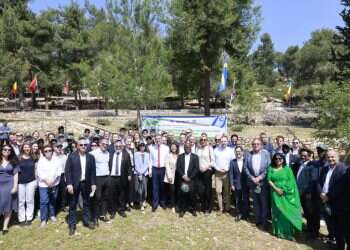 Diplomats plant trees to celebrate Israel's 75th birthday