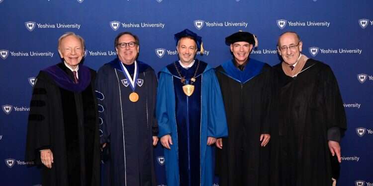 The ceremony took at the Theater at Madison Square Garden in New York YU honors Iron Dome inventor