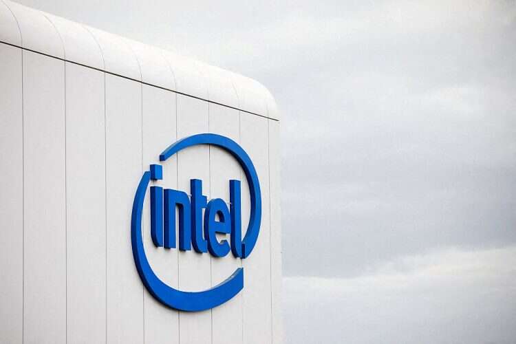 US chipmaker Intel Corp's logo is seen on their "smart building" in Petah Tikva, near Tel Aviv