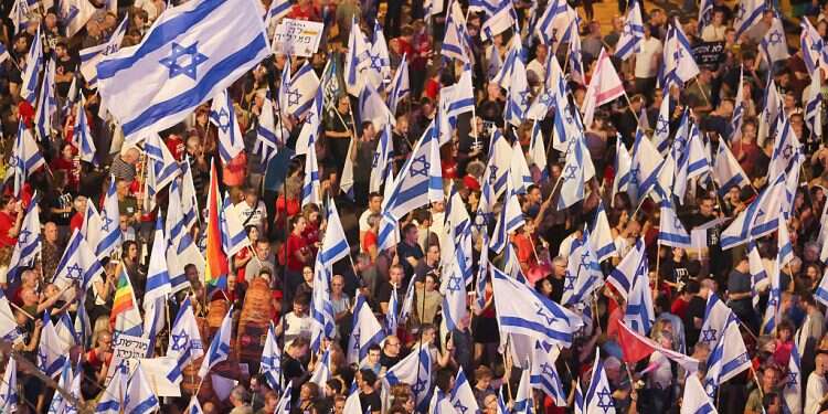 Protesters against the judicial reform, June 10, 2023, Tel Aviv Tens of thousands rally against judicial reform in Tel Aviv