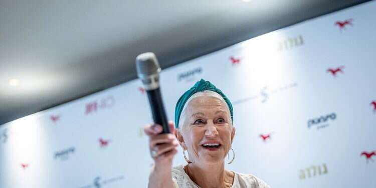 Helen Mirren visits Jerusalem for new film 'Golda'