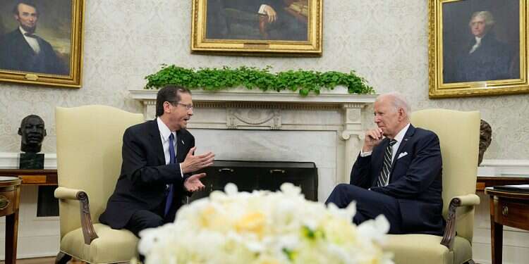 Biden meets Herzog, says ties with Israel 'simply unbreakable'