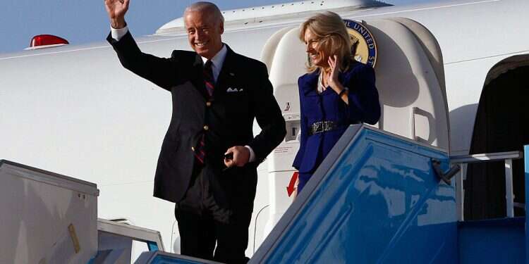 U.S. Vice President Joe Biden (L) and his wife Jill Biden wave upon their arrival at Ben Gurion International airport near Tel Aviv March 8, 2010 The Return of the Sixth Fleet: US aid is above all an unmistakably clear message to Iran