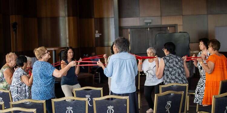 Elderly evacuees at the Royal Dead Sea A war routine, at the Dead Sea: The major effort to help the elderly survive after their displacement