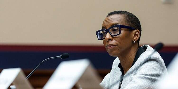 Dr Claudine Gay, president of Harvard University, testifies before the House Education and the Workforce Committee at the Rayburn Building in the US Capitol, Washington, DC, USA, 05 December 2023 Harvard, MIT, Penn presidents defend actions in combatting antisemitism on campus