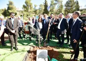 President of Argentina Javier Milei visits KKL-JNF's Grove of Nations in Jerusalem