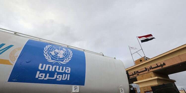 A truck, marked with United Nations Relief and Works Agency (UNRWA) logo, crosses into Egypt from Gaza, at the Rafah border crossing between Egypt and the Gaza Strip, during a temporary truce between Hamas and Israel, in Rafah, Egypt, Nov. 27, 2023
Norwegian MP proposes UNRWA for Nobel Peace Prize amid global criticism