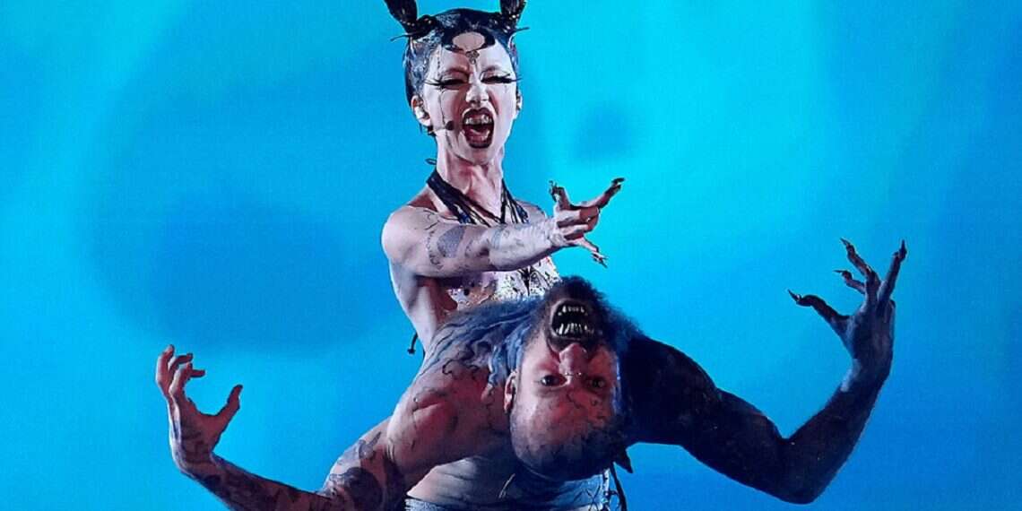 Bambie Thug of Ireland performs the song Doomsday Blue during the Grand Final of the Eurovision Song Contest in Malmo, Sweden, Saturday, May 11, 2024 Ireland's Bambie Thug witchcraft failed to cast a spell on Israel