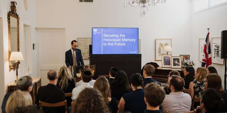 The event marked the first of the UK's yearlong presidency of the International Holocaust Remembrance Alliance for 2024 British embassy hosts Holocaust event to safeguard memory for future generations