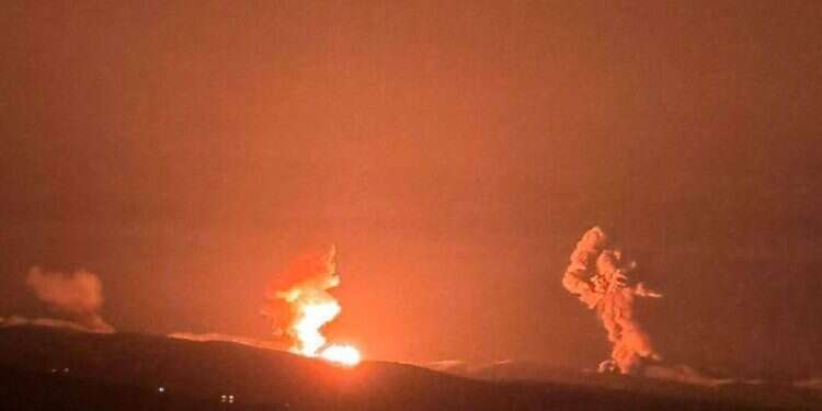 The apparent Israeli strike on the Bekka Valley region on May 16, 2024 Israel reportedly strikes deep in Lebanon after Hezbollah drone attack