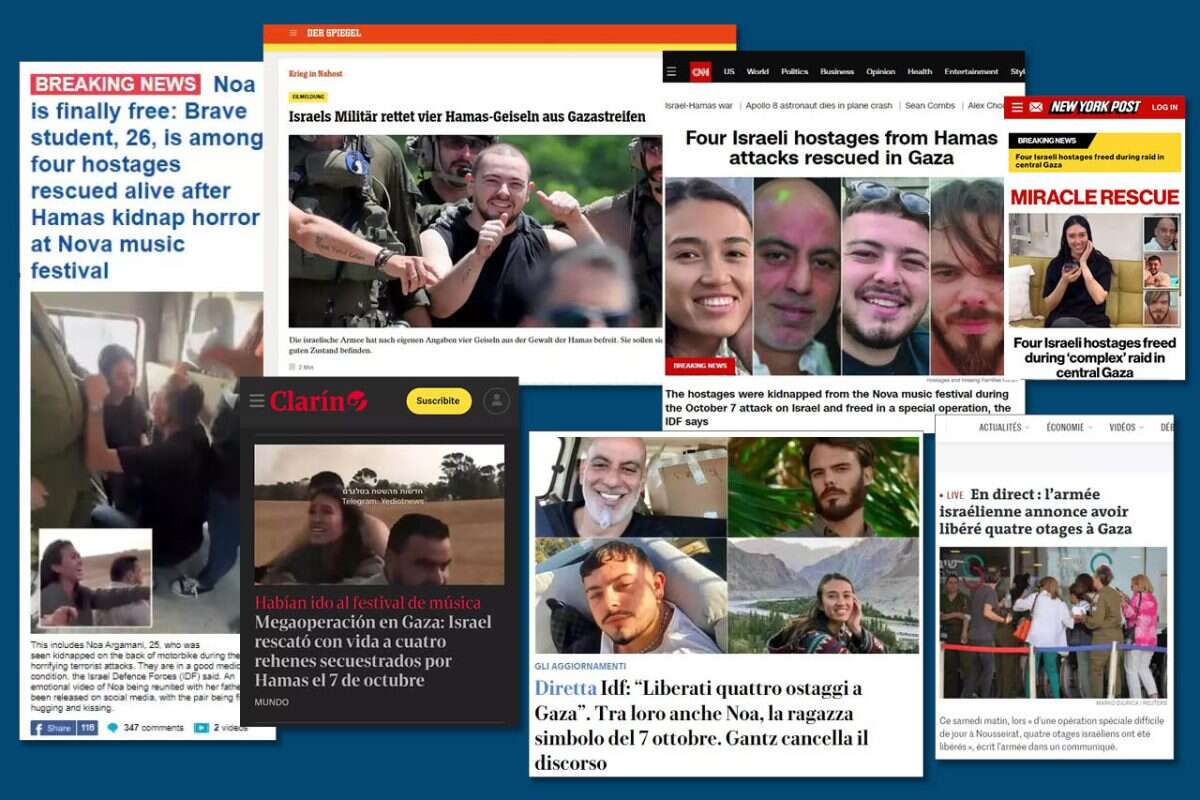 Heroic rescue of 4 hostages leads news worldwide – www.israelhayom.com