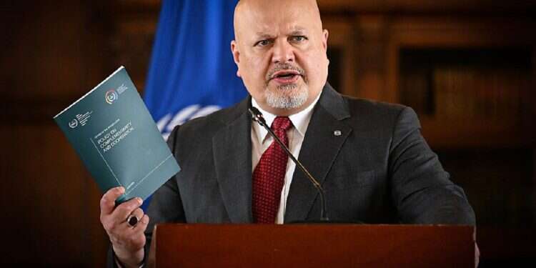 International Criminal Court (ICC) Prosecutor Karim Khan speaks during a press conference at the San Carlos Palace in Bogota, on April 25, 2024 Did the prosecutor at The Hague choose advisors due to anti-Israel stance?