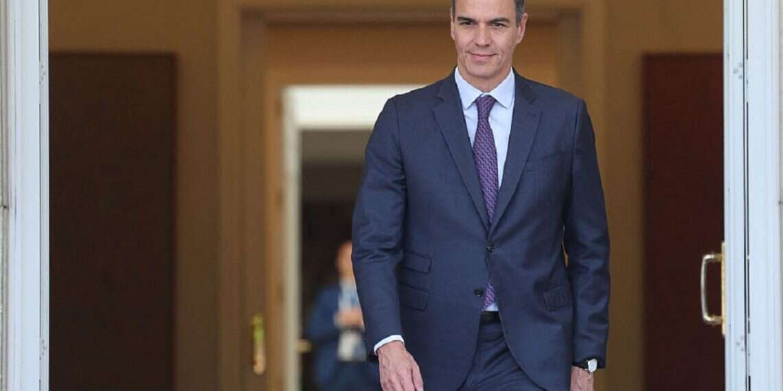 Spain's Prime Minister Pedro Sanchez arrives to welcome European Council President upon his visit at La Moncloa Palace in Madrid on May 30, 2024 (Photo: Pierre-Philippe Marcou/AFP) Political surrender to the far-Left: Why Spain's government is acting against Israel