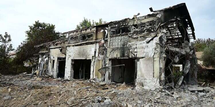 Kibbutz Be'eri, southern Israel, on Nov. 13, 2023. Photo credit: Yossi Zeliger Heroic family dog succumbs to her wounds after saving loved ones on Oct. 7