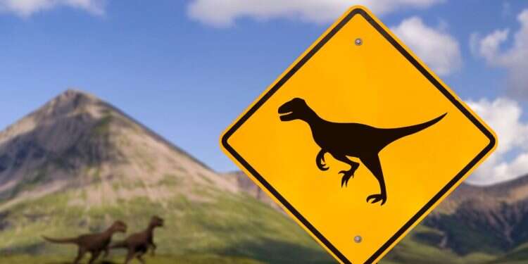 Dinosaurs sign Dinosaurs sign