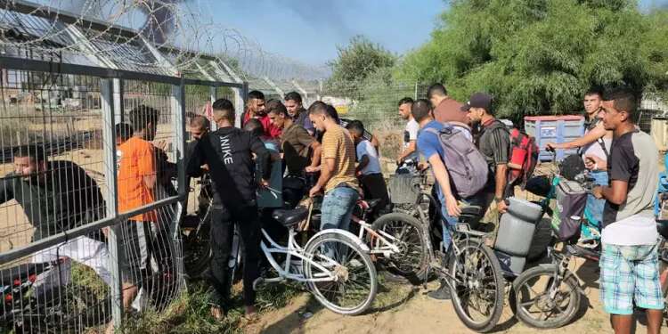 Gazans breach the border fence into Israeli territory on Oct. 7. Gaza – a modern-day Sodom