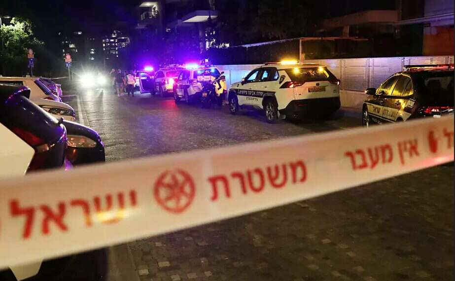 Police cars at the scene of the incident Filicide sends shockwaves through Israel
