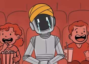 In the middle of a cartoon, I held back tears