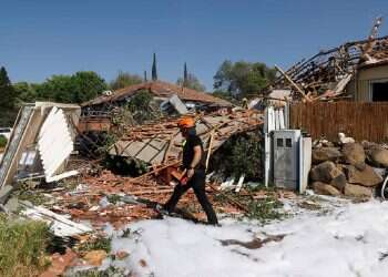 1 injured, home destroyed after rocket barrage on Katzrin
