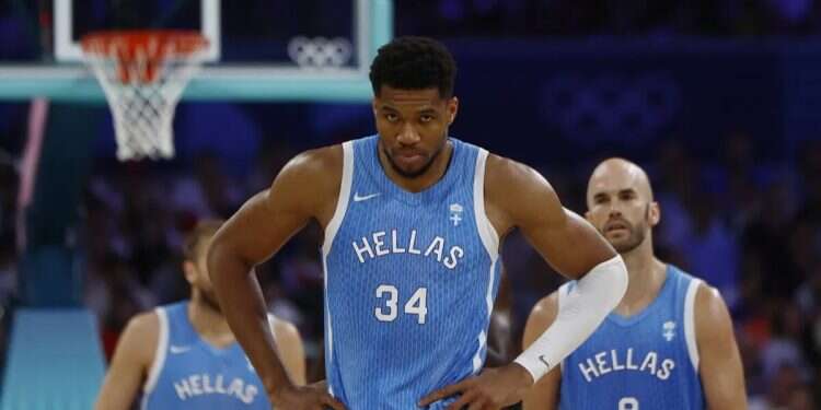 Giannis Antetokounmpo at Paris Olympics 2024