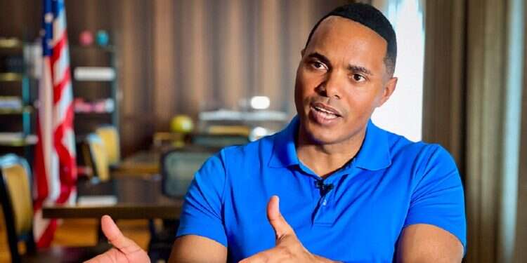 Democratic Congressman Ritchie Torres during an interview with Israel Hayom on April 2, 2024 Are US airlines boycotting Israel? Lawmaker lashes out