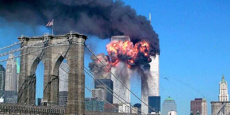 United Airlines Flight 175 slams into the south tower of the World Trade Center in New York, September 11, 2001 Death penalty off the table – plea deal reached with alleged 9/11 mastermind