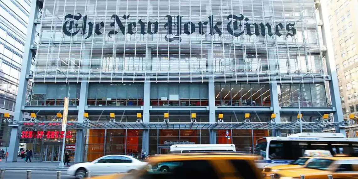 The New York Times headquarters in New York City. Photo: Reuters Leak by NYT reporter puts hundreds of Jews at risk