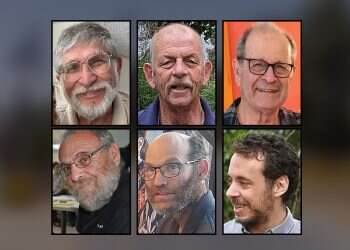 The bodies of six Israeli hostages recovered in an IDF operation (From top left to bottom right): Yoram Metzger, Haim Peri, Avraham Munder, Alexander Dancyg, Nadav Popplewell, and Yagev Buchshtab | Gunshot evidence found in bodies of hostages recovered from Gaza