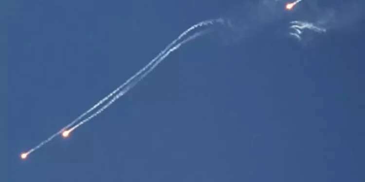 Photo: EPA Fire near iconic monument after dozens of rocket attacks on Galilee Panhandle