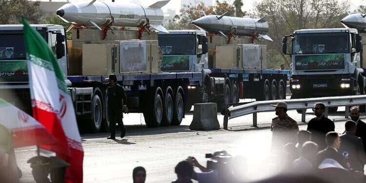 Trucks carry Iranian long-range missiles Kheibar Shekan during the annual military parade in Tehran, Iran, 21 September 2024 How accurate are Hezbollah's missiles and will safe rooms withstand them?