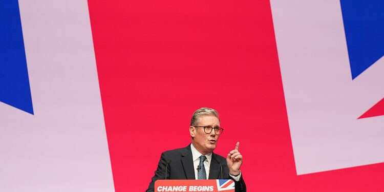 Prime Minister Sir Keir Starmer delivers his keynote speech during the Labour Party Conference 2024 at ACC Liverpool on September 24, 2024 in Liverpool, England Starmer's unfortunate gaffe on Hamas hostages