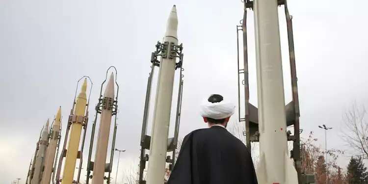 Ballistic missiles displayed to the public in Iran. Photo: AP. Half of missiles fired during Iran's attack on Israel failed en route
