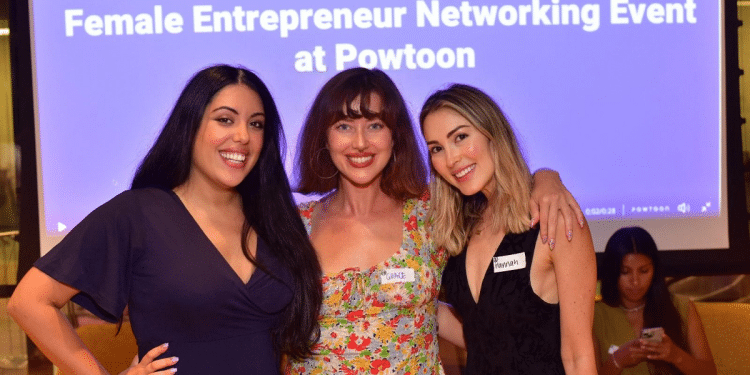 HER Tel Aviv founder Sivan Hadari Avneri (L) and Kehila founders Grace Lancer and Hanna Shtein (R) Event for women who made aliyah could reshape Tel Aviv entrepreneurial scene