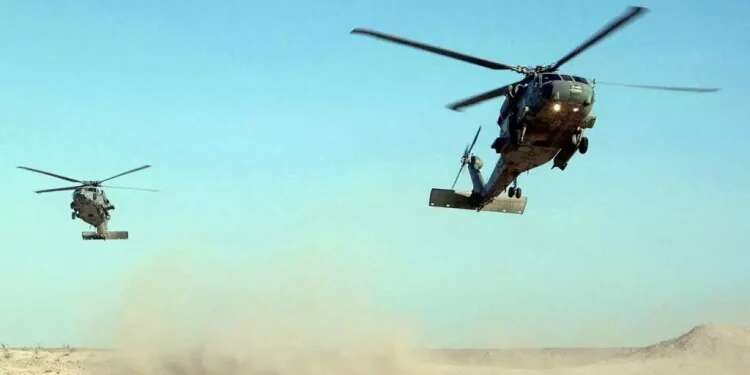 American attack helicopters. Photo: AFP Once, the US set out to fight terrorism, and it happened on October 7